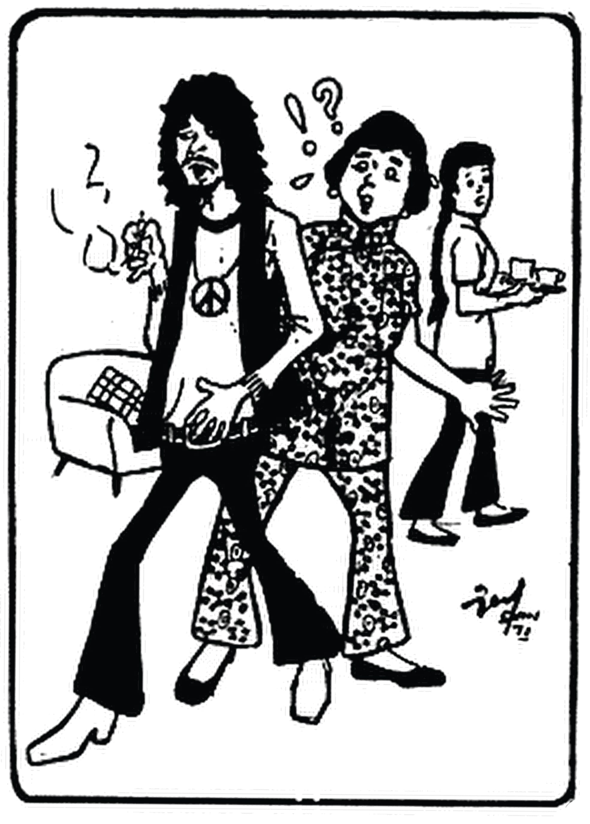 “The social butterfly”, Nanyang Siang Pau, 1 April 1950.